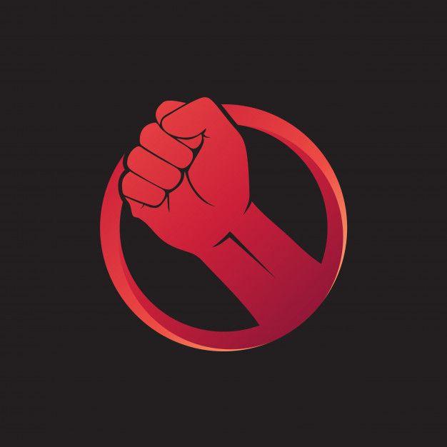 Fist Logo - Hand fist logo vector Vector