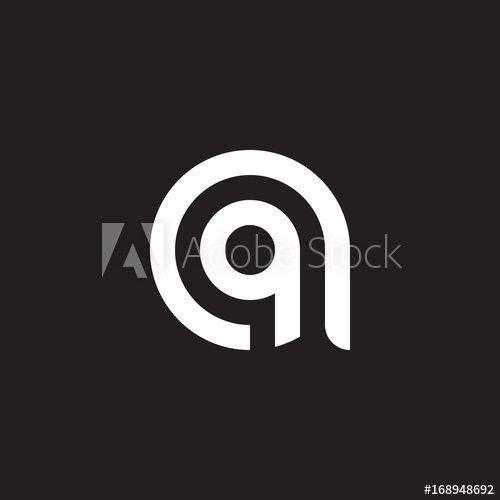 Aq Logo - Initial lowercase letter logo aq, qa, q inside a, monogram rounded ...