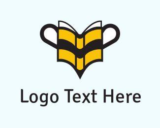 Spelling Logo - Bee Book Logo