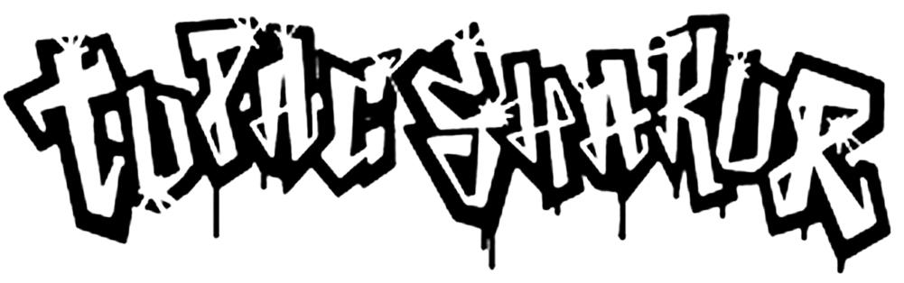 Tupac Logo - Tupac Grafitti Logo Rub On Sticker