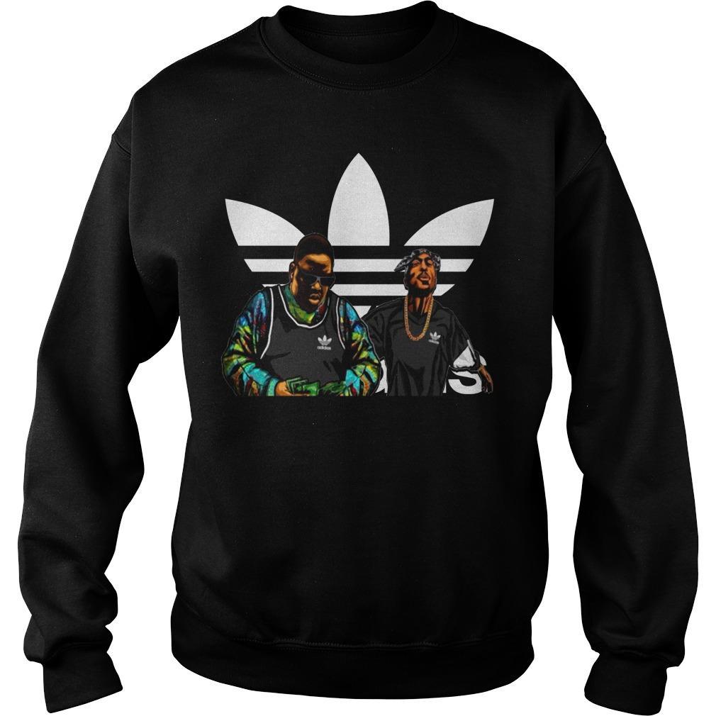 Tupac Logo - The Tupac and Biggie Murders Adidas logo shirt SweatShirt