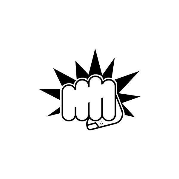 Fist Logo - Entry #21 by FHasan2 for Simple black/white fist logo instructions ...