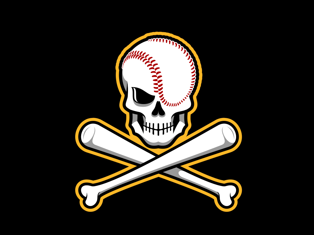 Basball Logo - Skull & Crossbones Baseball Logo by Paul Leicht on Dribbble