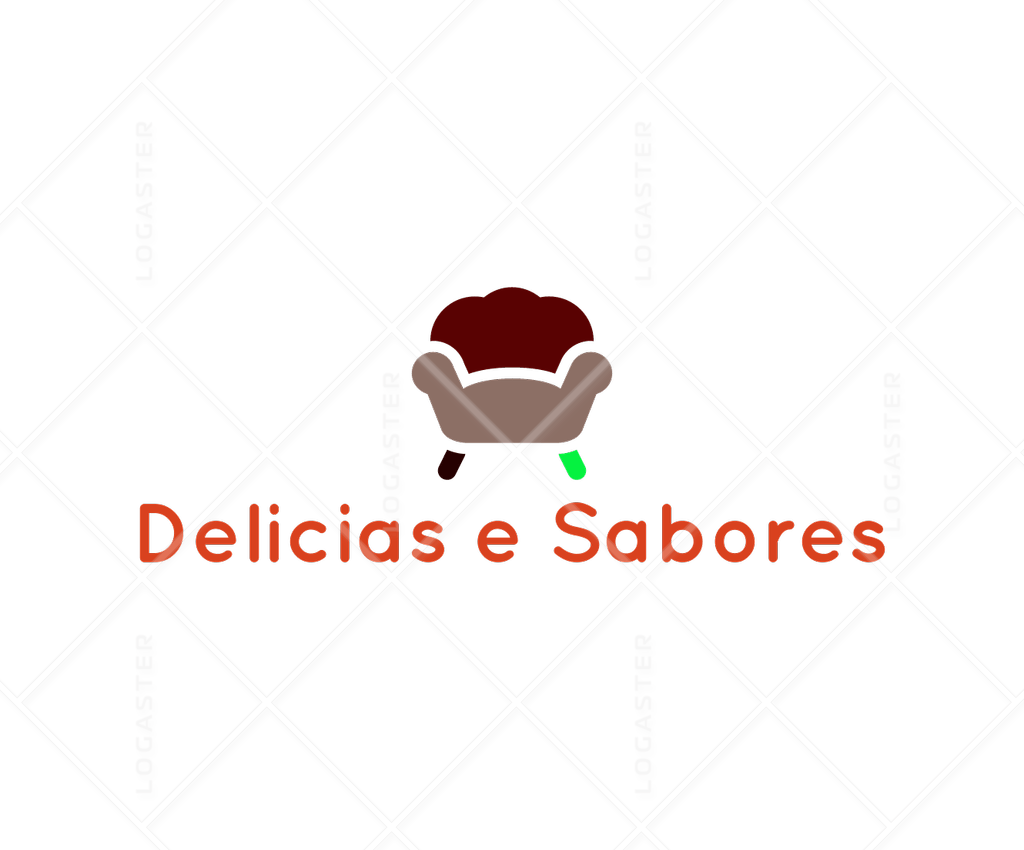 Delicias Logo - Delicias e Sabores | Logaster - Online Logo Generator