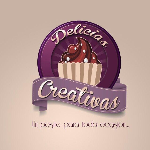 Delicias Logo - Logo de delicias creativas. Lo que me gusta. Logotipo de postres