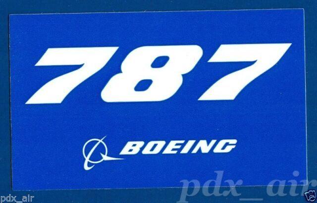 Boeng Logo - Boeing Logo 787 Blue Sticker