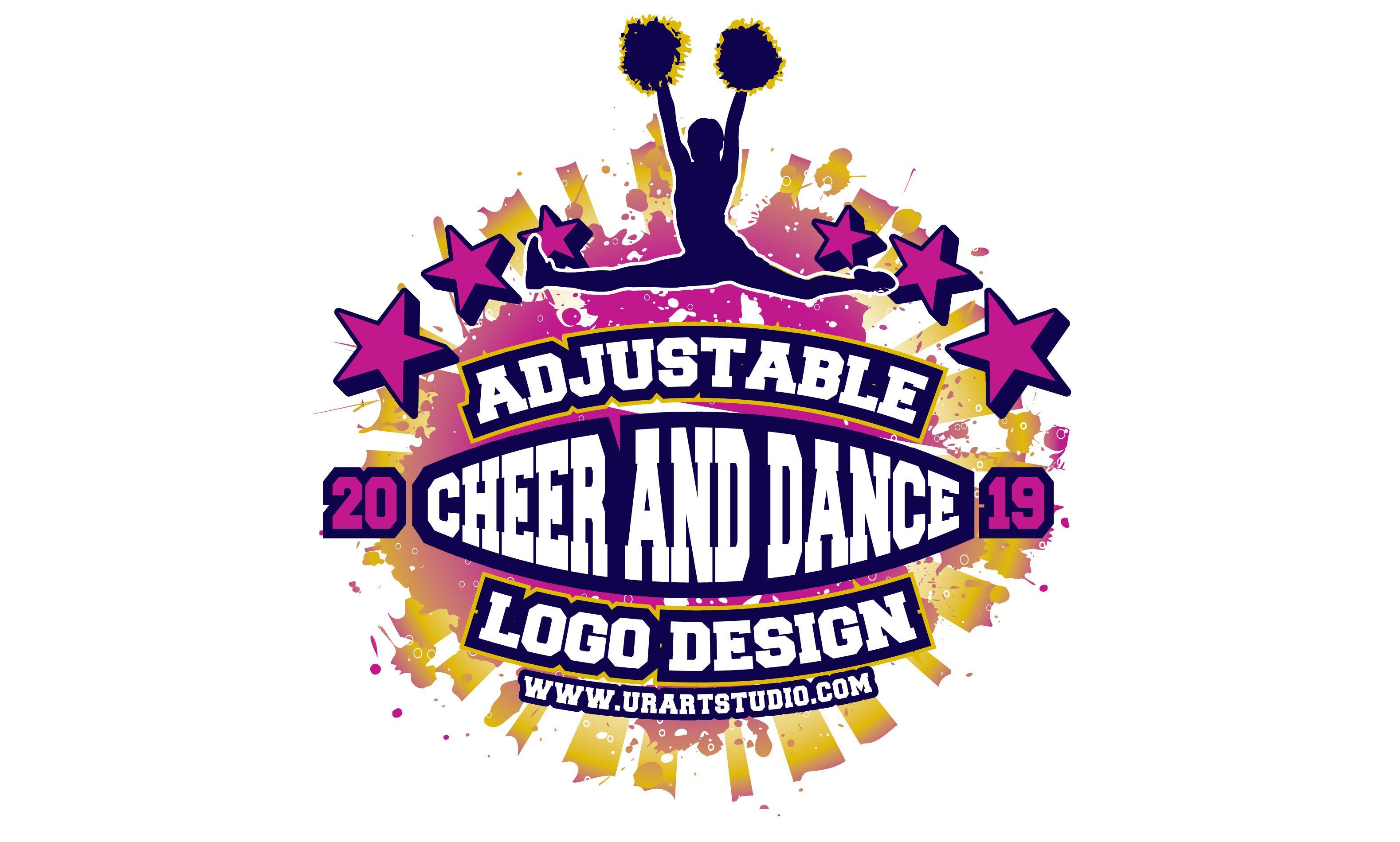 Dance Logo - CHEER AND DANCE ADJUSTABLE VECTOR LOGO DESIGN FOR PRINT AI EPS PDF PSD 504