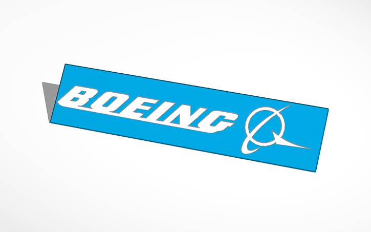 Boeng Logo - 3D design Boeing Logo | Tinkercad