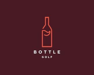 Bottle Logo - Bottle Golf Designed by JohnDervishi | BrandCrowd