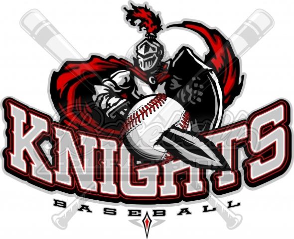 Basball Logo - Knights Baseball Logo Vector Clipart Image