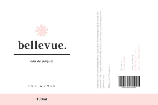 Bottle Logo - Pink Perfume Bottle Product Label - Templates by Canva