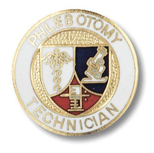 Phlebotomy Logo - Prestige Medical Emblem Pin, Phlebotomy Technician