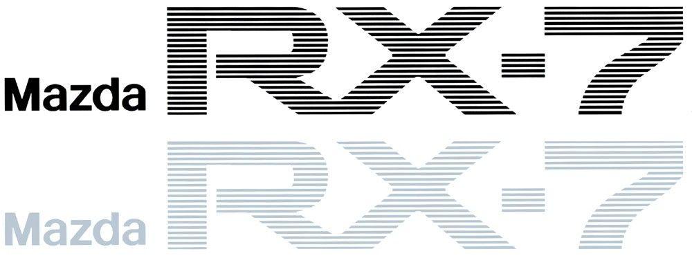 Rx-7 Logo - 86-88 Rx7 Logo Decal (FB01-51-721A)