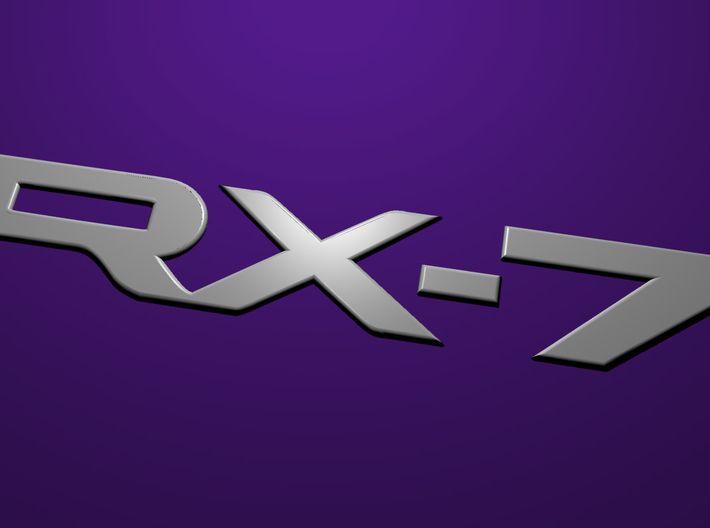 Rx-7 Logo - RX-7 Classic Rear Badge