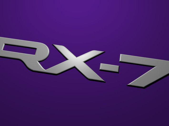 Rx-7 Logo - RX 7 Classic Rear Badge