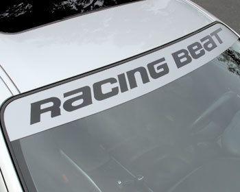 Rx-7 Logo - Racing Beat Windshield Decal Logo - Black