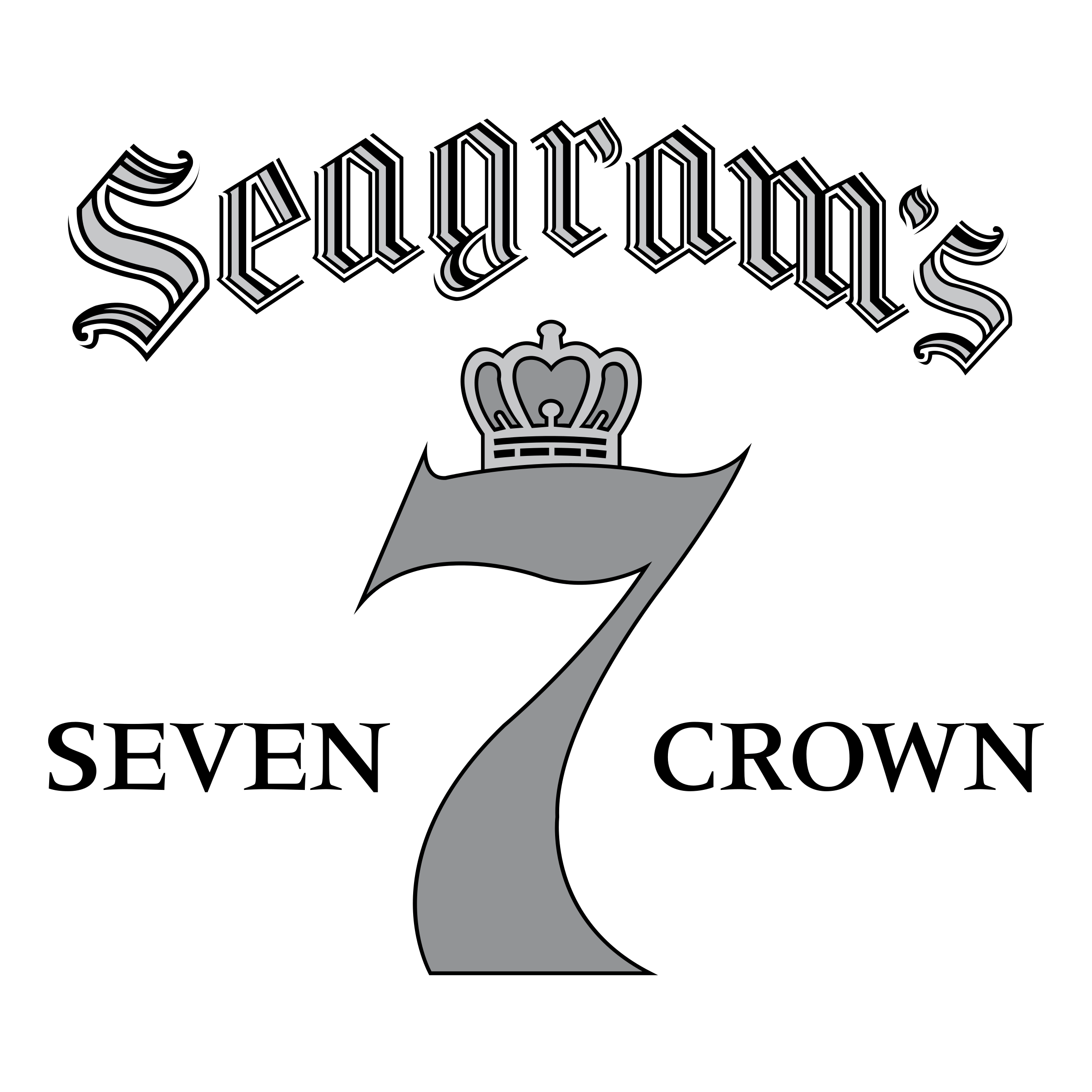 Seagram's Logo - Seagram's Seven Crown Logo PNG Transparent & SVG Vector - Freebie Supply