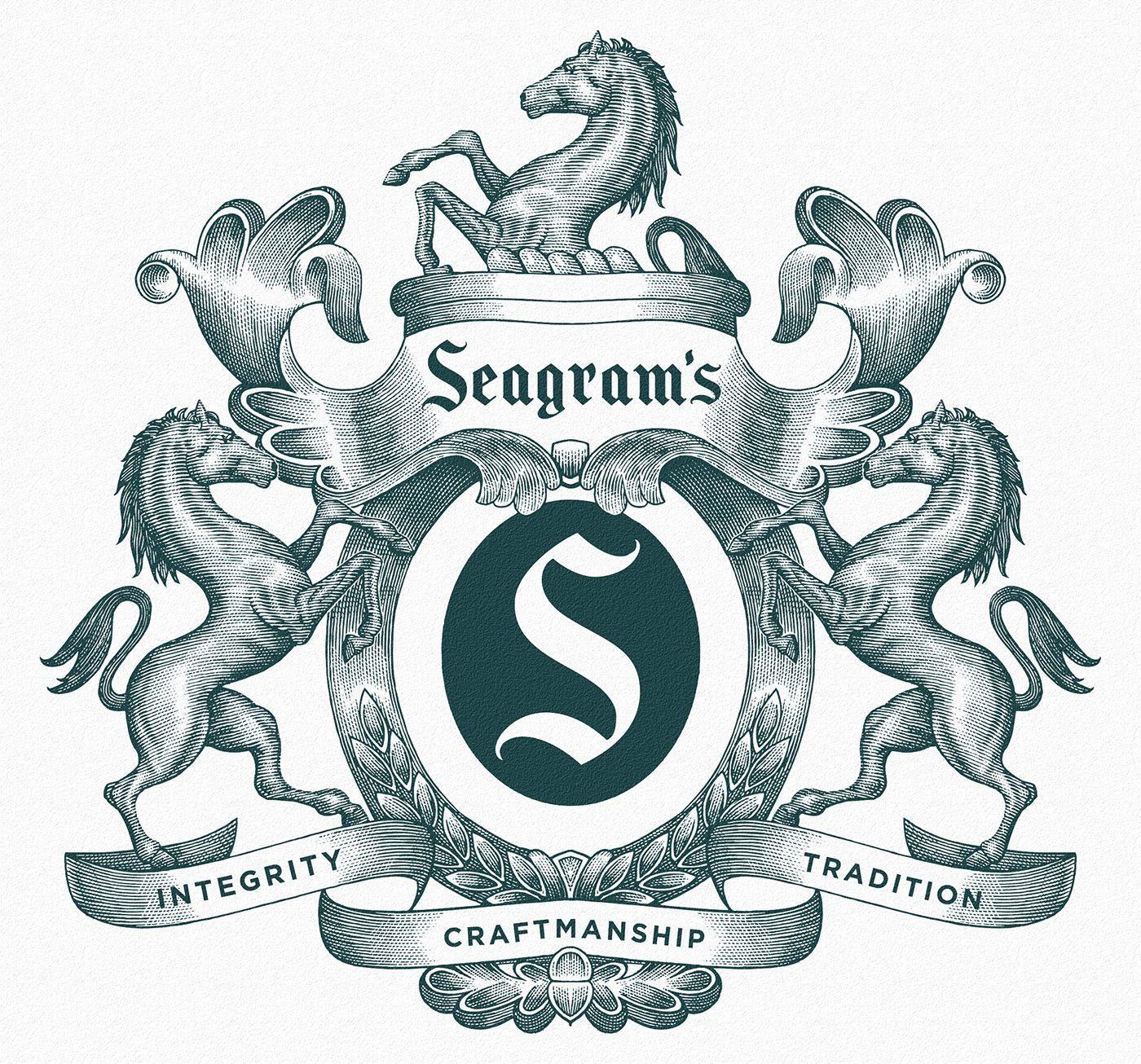 Seagram's Logo - Steven Noble Illustration: Seagram's Logo