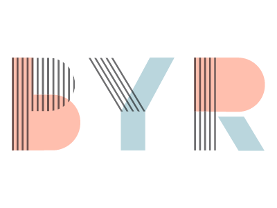BYR Logo - BYR | For you from me | Typography, Typography design, Graphic ...