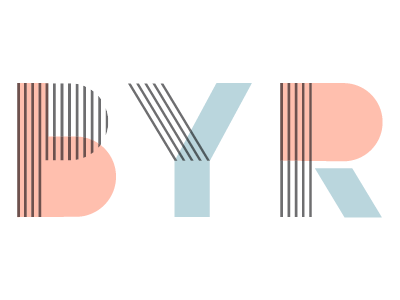 BYR Logo - BYR. For you from me. Typography, Typography design, Graphic