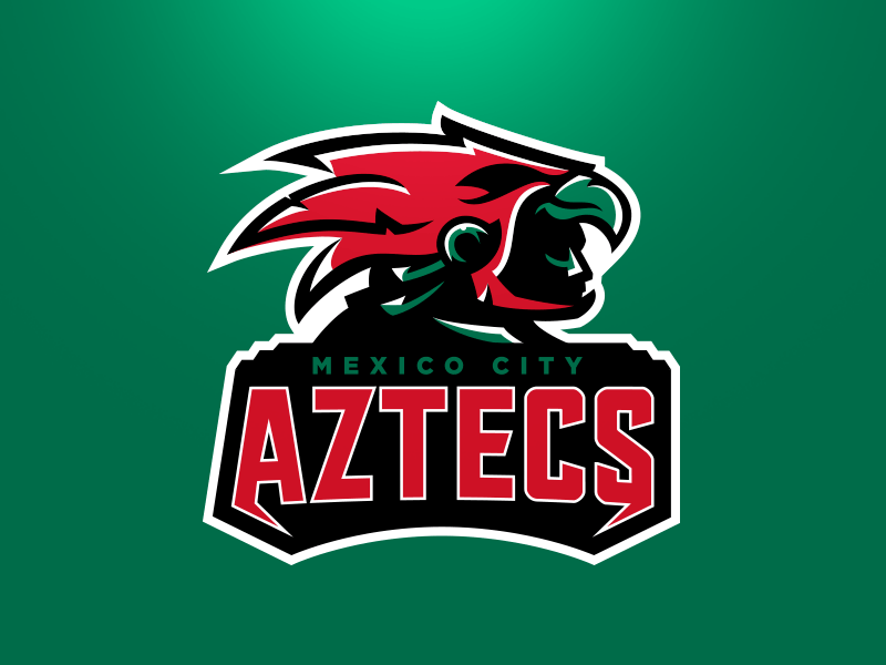 Aztecs Logo - Mexico City Aztecs Primary by Matthew Doyle on Dribbble