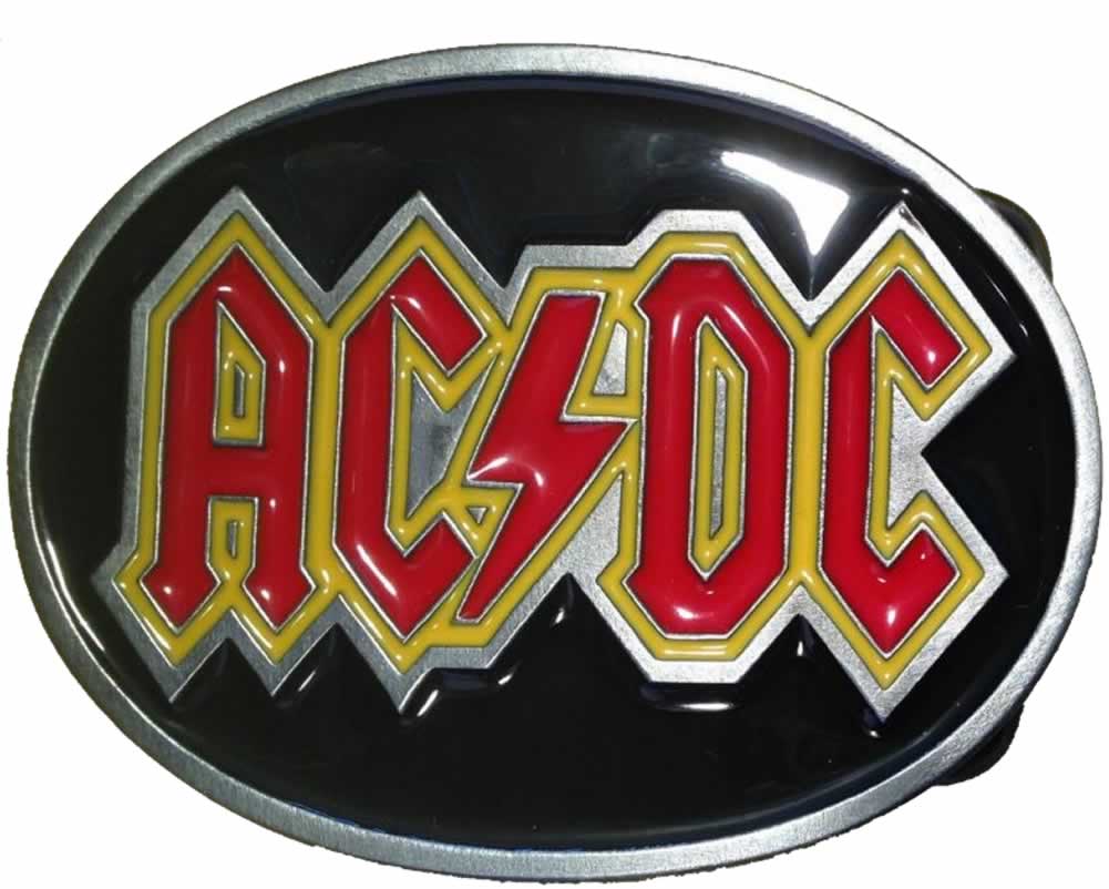 BYR Logo - AC/DC Belt Buckle + display stand. Product Code BYR