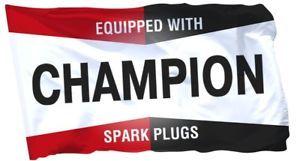 Champion Spark Plugs Logo - Champion Spark Plugs Banner Flag Equipped with Logo Racing Auto Car