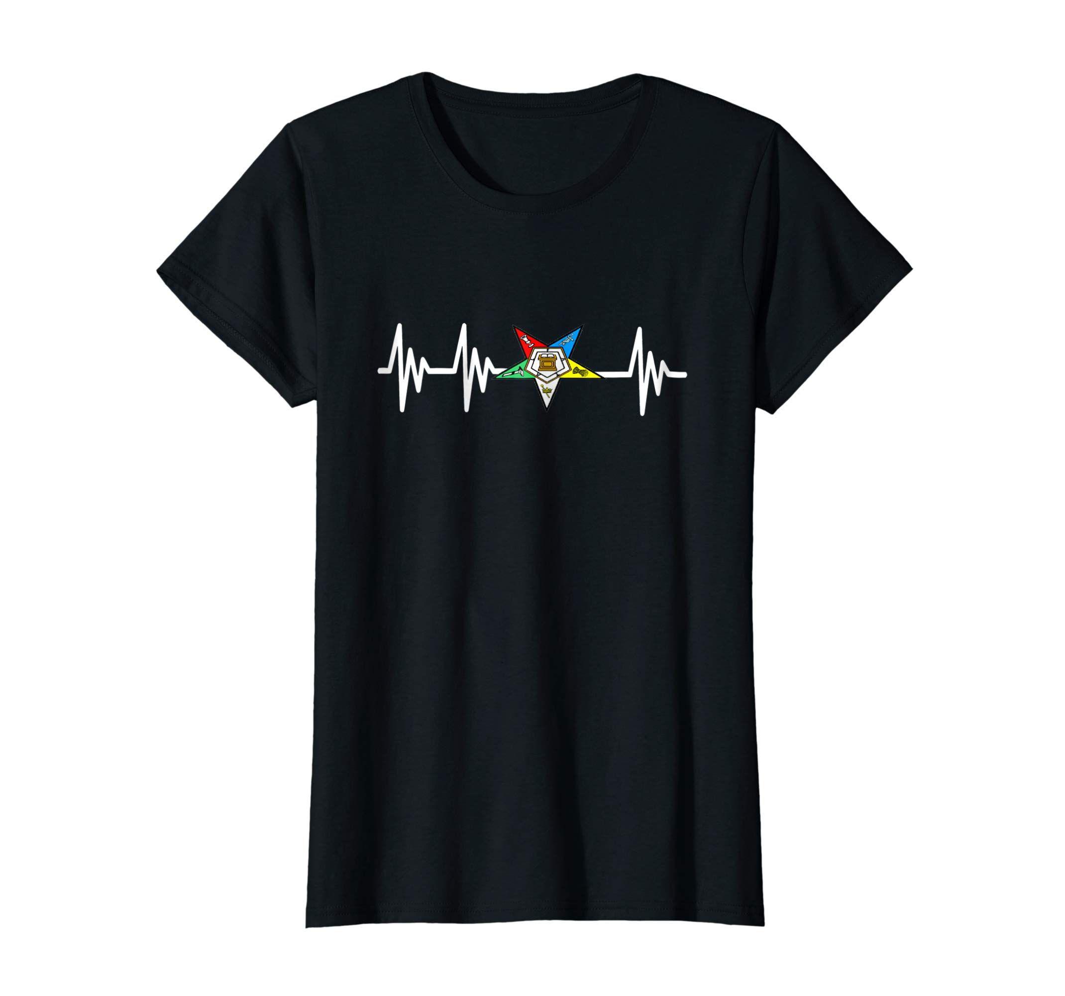 EKG Logo - Amazon.com: OES Order of the Eastern Star Logo EKG Heartbeat T Shirt ...