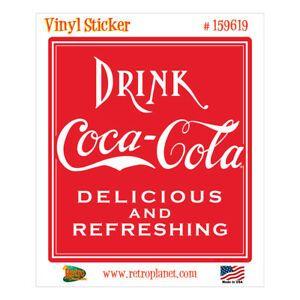 1910s Logo - Details About Coca Cola Drink 1910s Logo Vinyl Sticker Vintage Style Decal