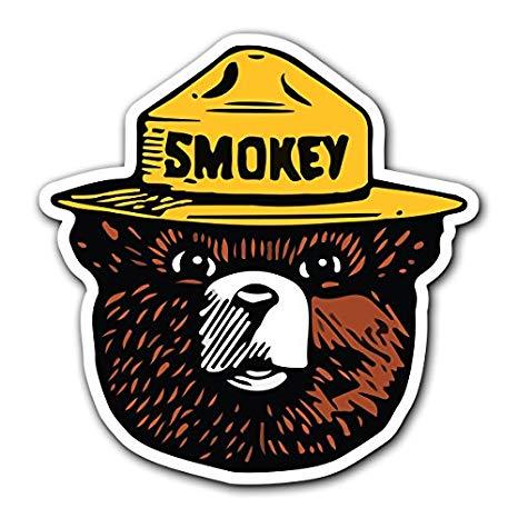 Smokey's Logo - SMOKEY THE BEAR - [CUSTOMI] Firefighting Wildlife Decal Sticker for Car  Truck Macbook Laptop Air Pro Vinyl (1 Pack)