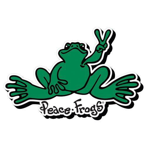 Frogs Logo - Peace Frogs Logo Funky Chunky Magnet
