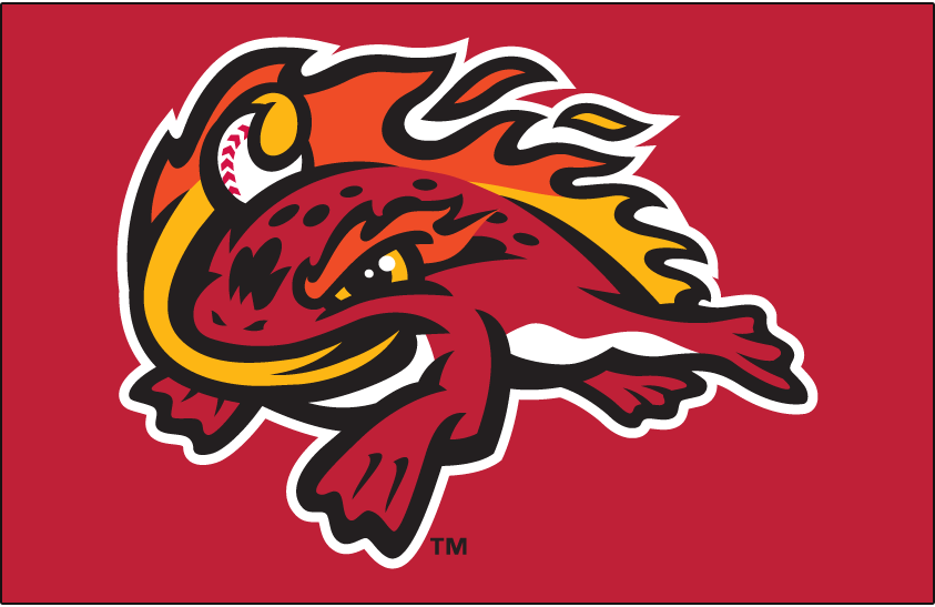 Frogs Logo - Florida Fire Frogs Cap Logo - Florida State League (FSL) - Chris ...