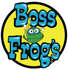 Frogs Logo - Boss Frogs Original Logo Frog's Snorkel, Bike & Beach Rentals