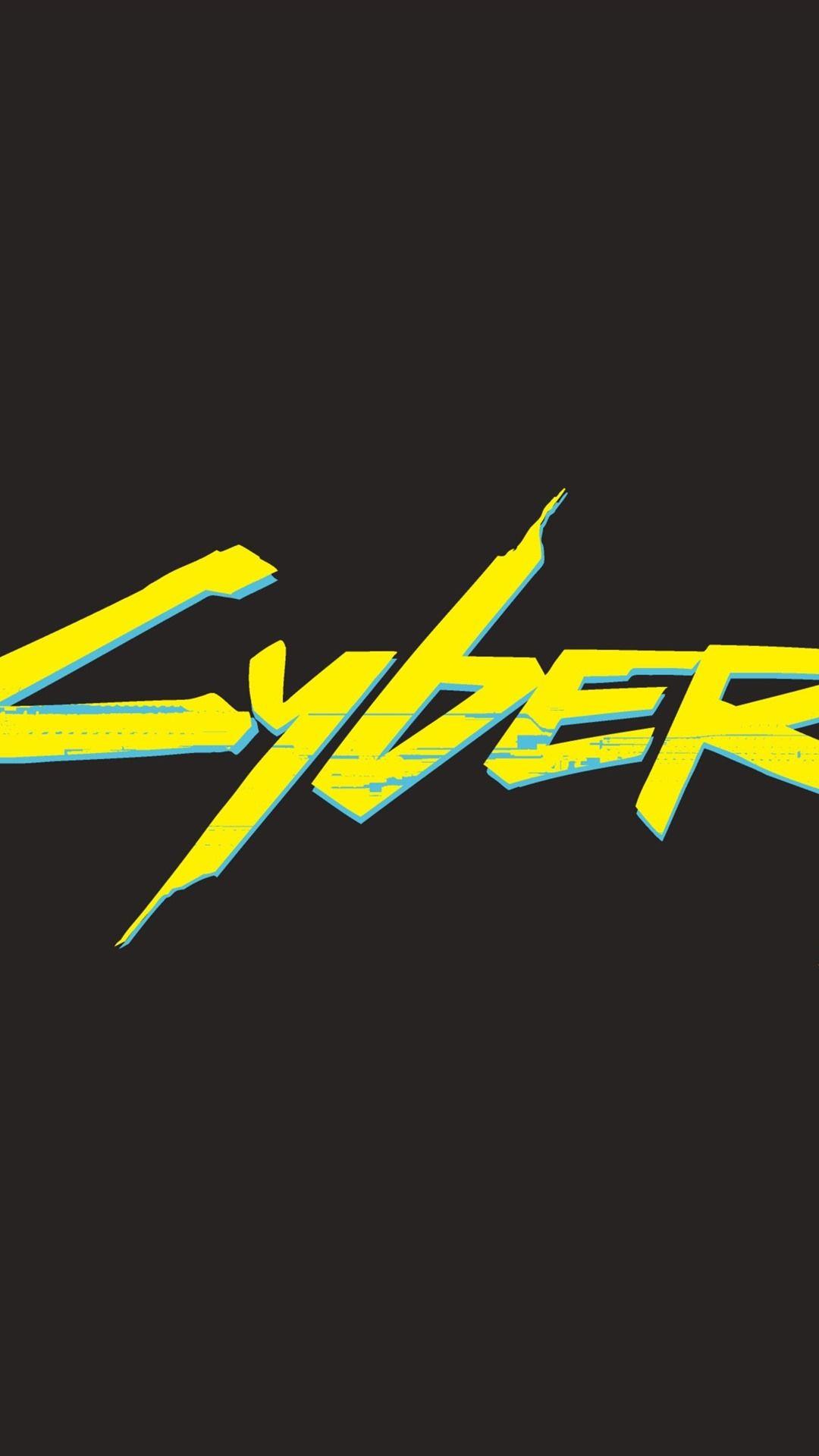 Cyberpunk Logo - Cyberpunk 2077 Logo 1080x1920 IPhone 8 7 6 6S Plus Wallpaper