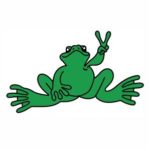 Frogs Logo - Peace Frogs logo svg