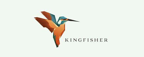 Kingfisher Logo - Kingfisher Logo | Bird Logos | Bird logos, Animal logo, Animals