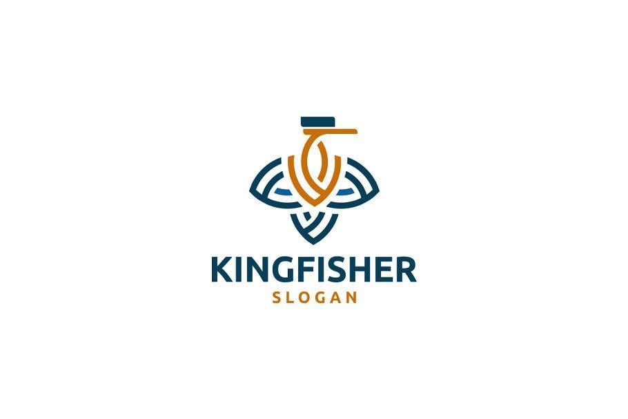 Kingfisher Logo - Kingfisher ~ Logo Templates ~ Creative Market
