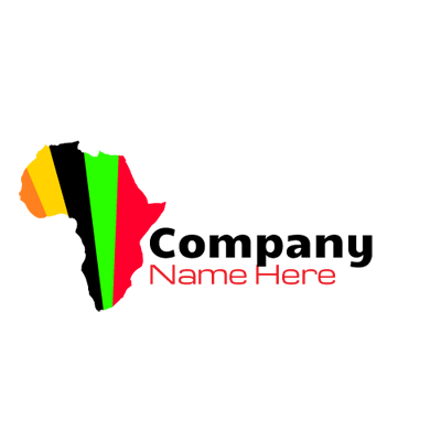 African Logo - Multi Color Africa Logo Maker