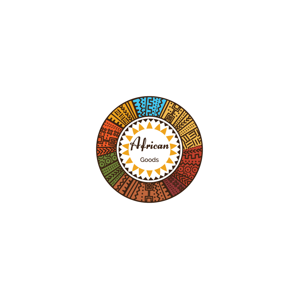 African Logo - For Sale - African Goods Circular Logo Design