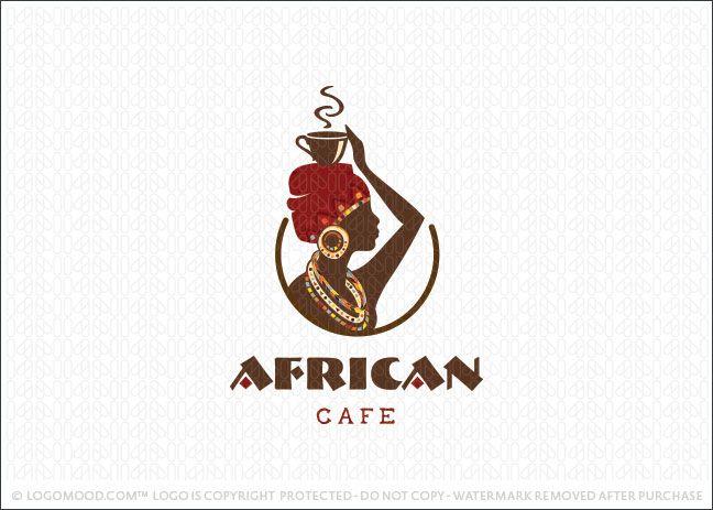 African Logo - African Coffee Cafe | Readymade Logos for Sale