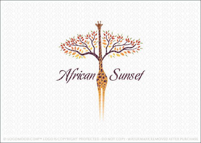 African Logo - African Sunset | Readymade Logos for Sale