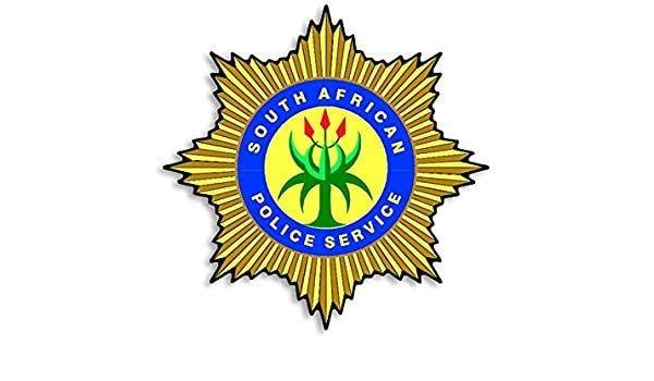 African Logo - South African Police Service Badge Shaped Sticker saps