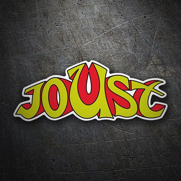 Joust Logo - Sticker Joust Logo | MuralDecal.com