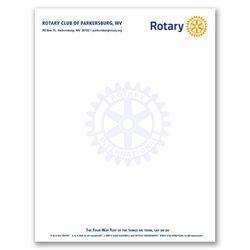 Letterhead Logo - Rotary letterhead custom Club Supplies Hampton