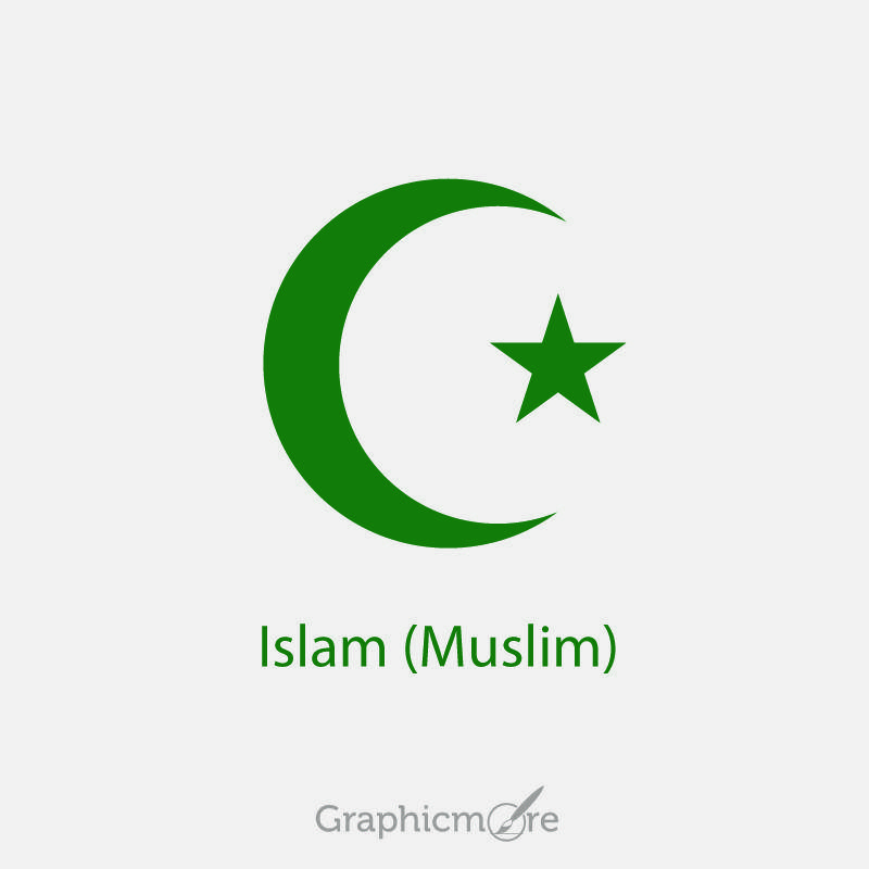 Muslim Logo - Islam Muslim Symbol Design Free Vector File Download