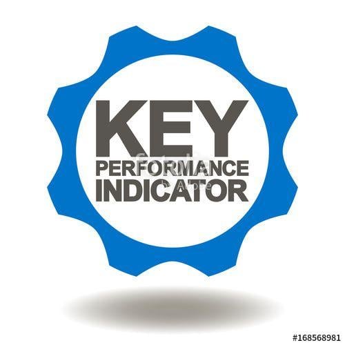 Evaluation Logo - Key Performance Indicator Gear Icon Vector. KPI Cogwheel ...