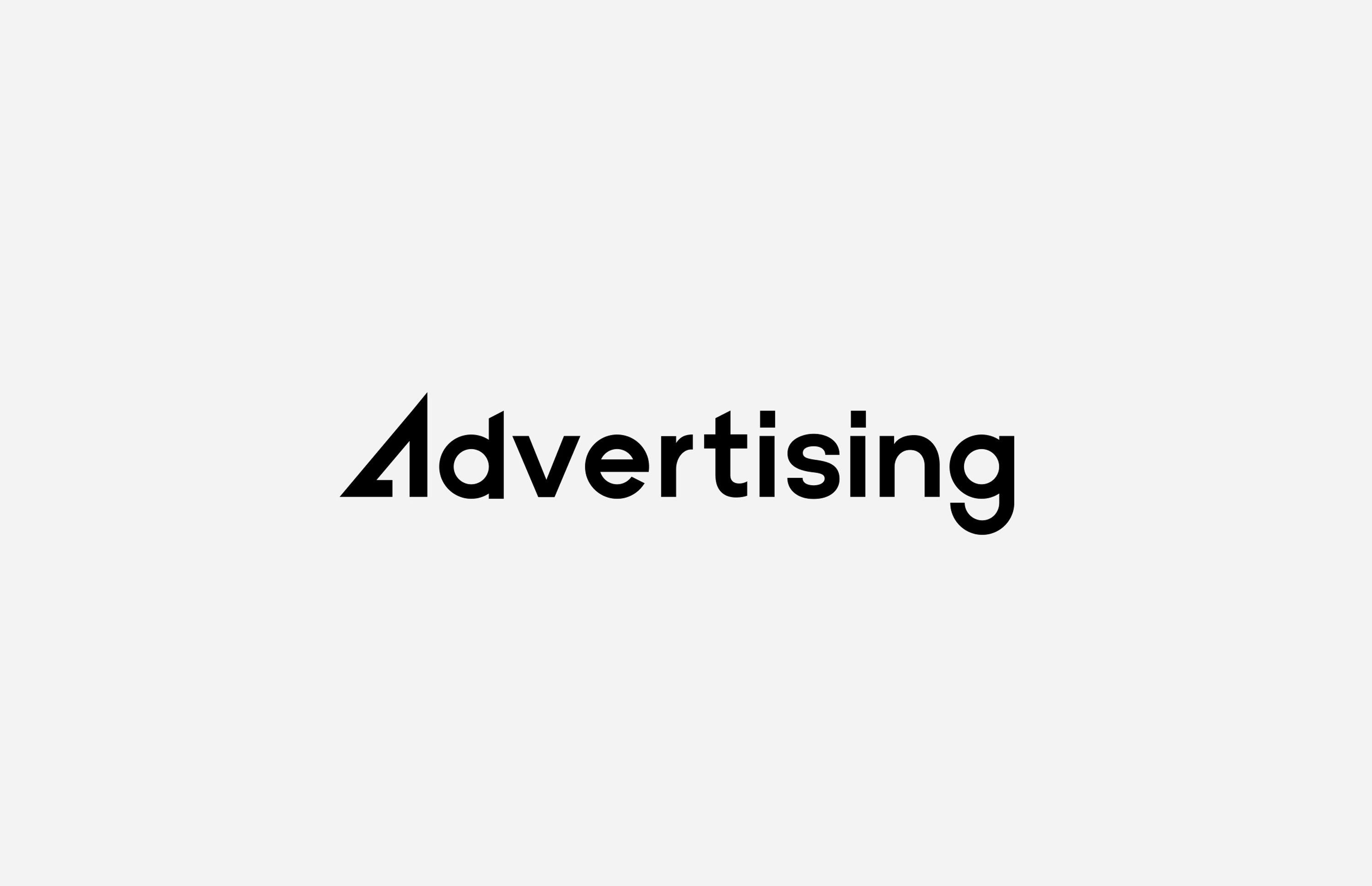 Advertising Logo - Logotype & Marks in black
