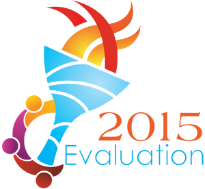 Evaluation Logo - EvalYear 2015. International Organization for Cooperation in Evaluation