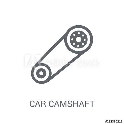 Camshaft Logo - car camshaft icon. Trendy car camshaft logo concept on white