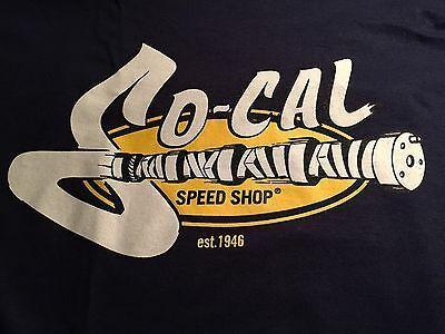 Camshaft Logo - CAMSHAFT LOGO T SHIRT NAVY BLUE SO CAL SPEED SHOP TRADITIONAL 1932 FORD HOT RODS